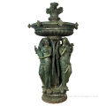 Factory bronze water fountain with lady statue